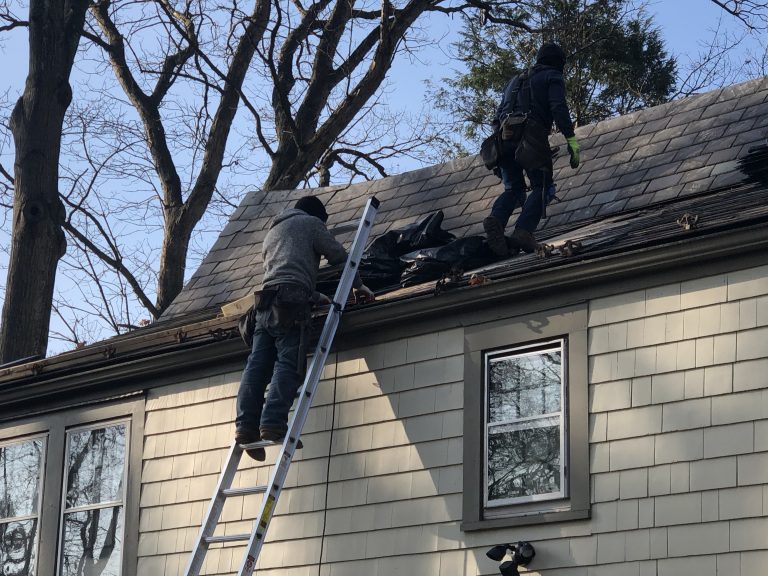 Repairing slate roof
