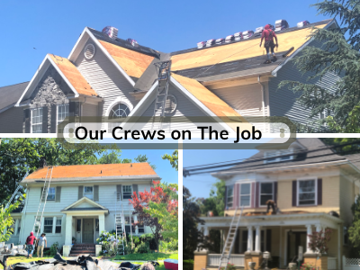 our crews work hard on the job