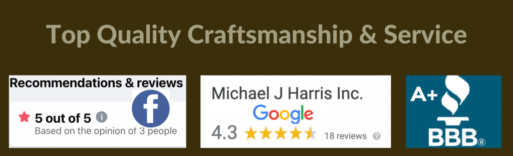 Michael J Harris get 4.5 stars on Google, 5 stars on Facebook and an A+ Rating from the Better Business Bureau
