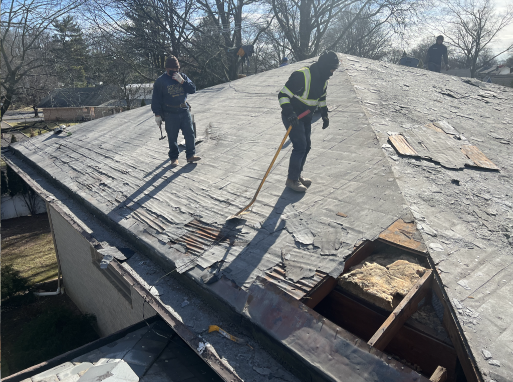 Slate roof repair 